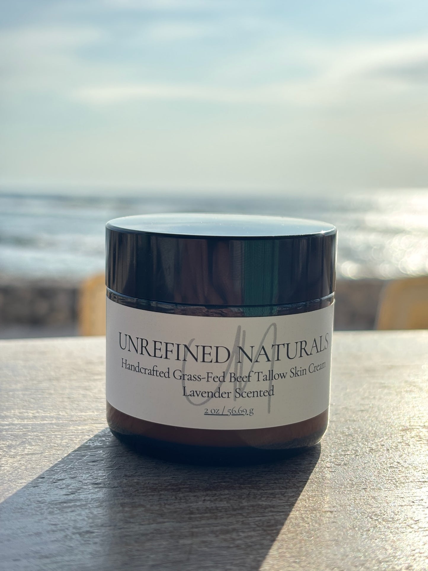 2 oz Handcrafted Lavender Grass-Fed Beef Tallow Skin Cream
