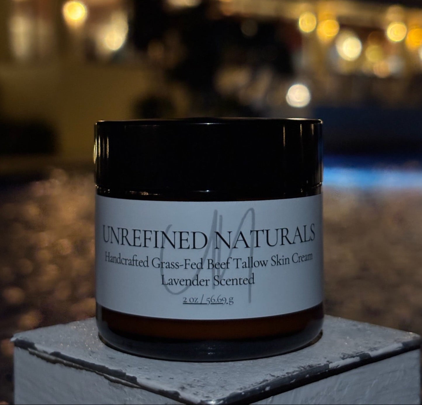 2 oz Handcrafted Frankincense Grass-Fed Beef Tallow Skin Cream